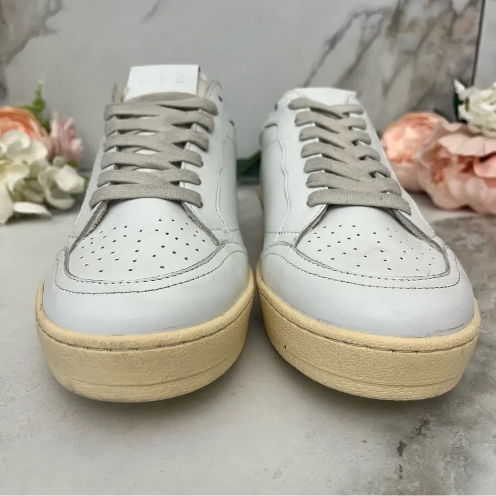 STB Shoe The Bear Babtiste Lace-Up Sneaker in White/Gray Size 8 NEW